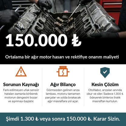 Otonabız Cep Servisi Bluetooth OBD2 Araç Arıza Tespit Cihazı